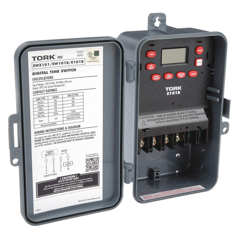 TORK E101PB DIGITAL TIMER SPST 24HRS 127/220V