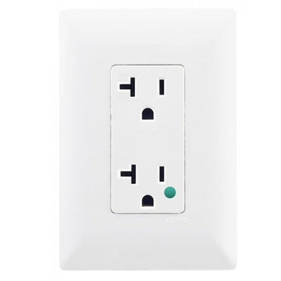 ALPHA CONTACTO DUPLEX GRADO HOSPITAL 15A C/PLACA