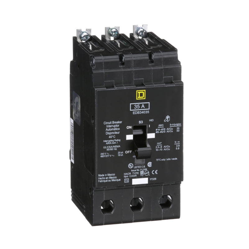 SQUARE D INT TERMOMAG NF 480VAC 3P 35A 18KA 480VAC