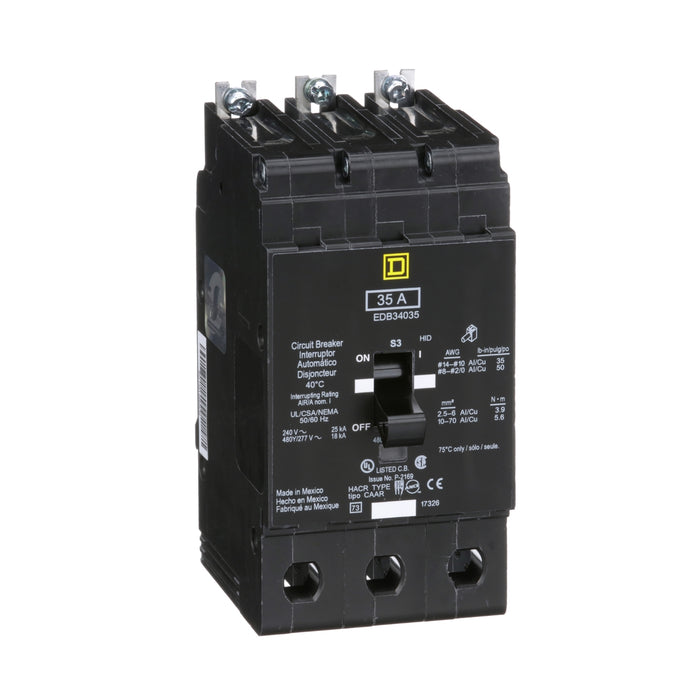 SQUARE D INT TERMOMAG NF 480VAC 3P 35A 18KA 480VAC