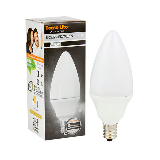 TECNOLITE LAMP LED VELA 4W100-240V6500KE12250LM EICE12-LED/4W/65