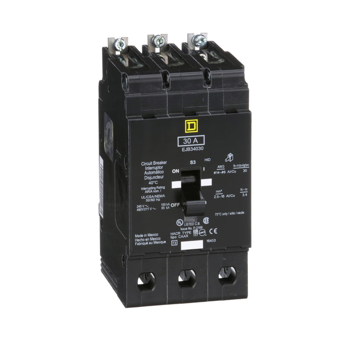 SQUARE D INTERRUPTOR TERMOMAG 3P 30A P/TAB NF
