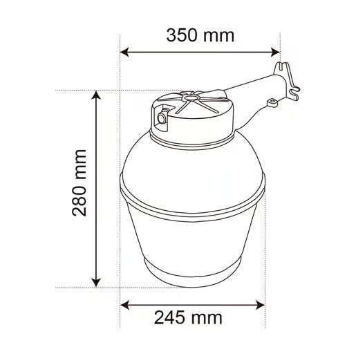TECNOLITE Exterior Muro Fluor 65W6500Ke27 Espejo Ii Es-6500-1 SKU: ES-6500-1
