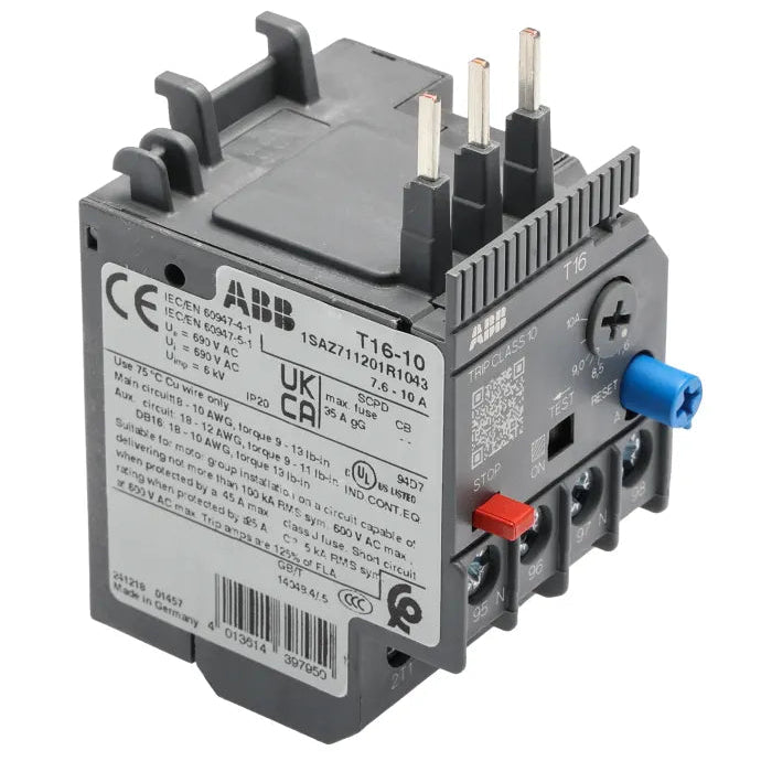 1SAZ711201R1043 RELE DE SOBRECARGA TERMICA 7.6-10A 1NA+1NC