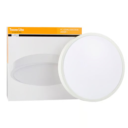 TECNOLITE INTERIOR PLAFONES LED 16W100-240V3000K ANSER I FC-LEDRL/004/30/B