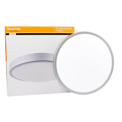 TECNOLITE INTERIOR PLAFONES LED 16W100-240V3000K ANSER II FC-LEDRL/004/30/S