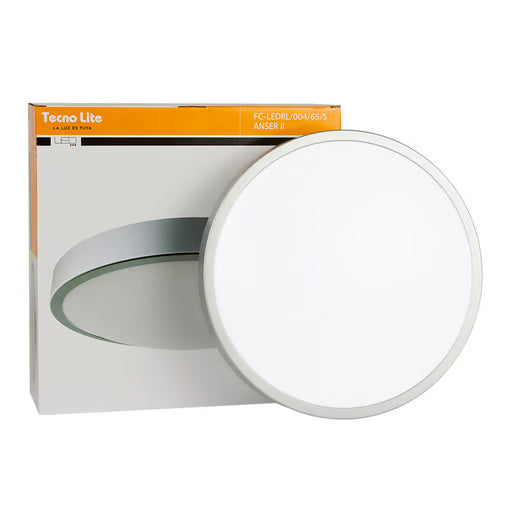 TECNOLITE INTERIOR PLAFONES LED 16W100-240V6500K ANSER II FC-LEDRL/004/65/S