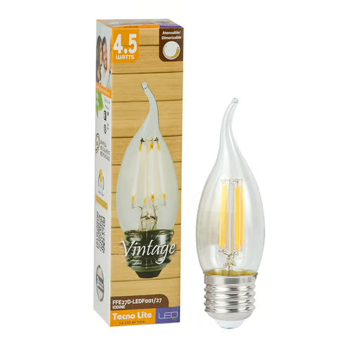 TECNOLITE LAMP LED FILAMENTO 4.5W2700KE27420LM FFE27D-LEDF001/27