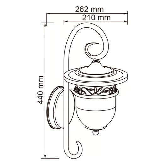 TECNOLITE EXTERIOR MURO S/L100-240VE27 REVENNA FTL-3330/BA
