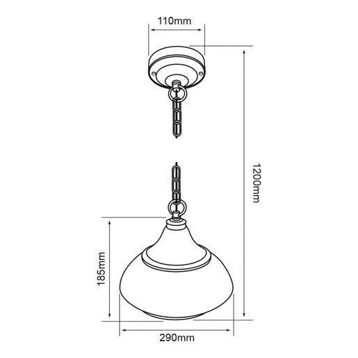 TECNOLITE EXTERIOR SUSPENDIDOS S/L100-240VE27 GIEDI FTL-3426/BA