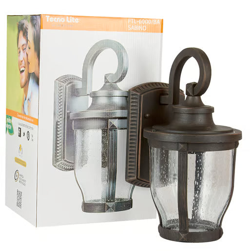 TECNOLITE EXTERIOR MURO S/L100-240VE27 SABINO FTL-6000/BA