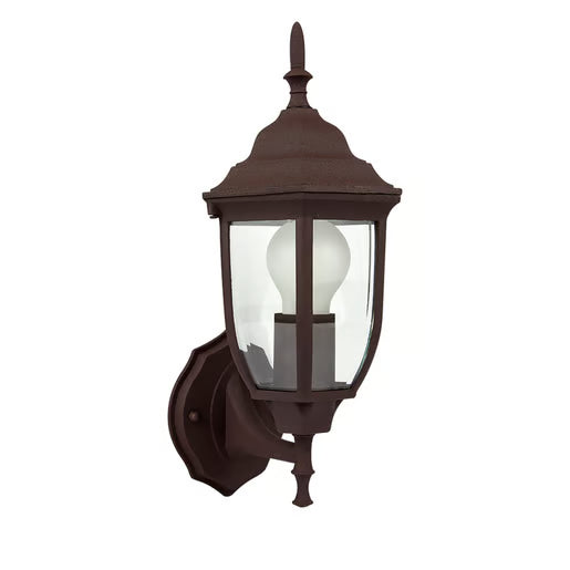 TECNOLITE FAROL PARED CRISTAL CLARO BISELADO P/E26 CAFÉ