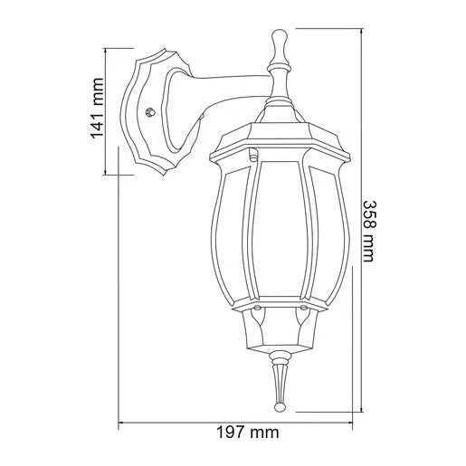 TECNOLITE FAROL INV. 100W 127V E26 NEGRO