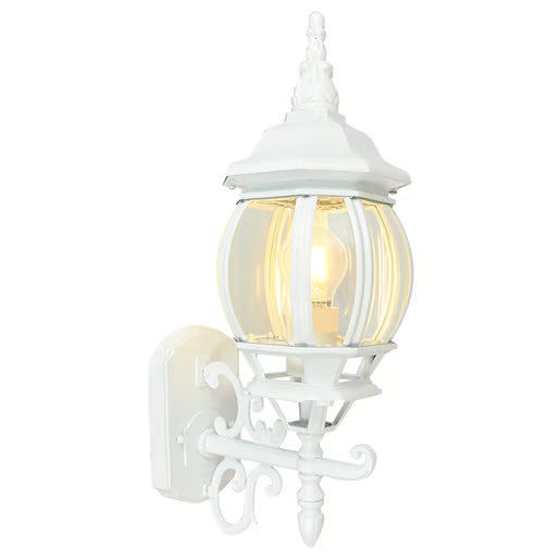 TECNOLITE FAROL PARED COLONIAL CRISTAL CLARO BISELADO BLANCO