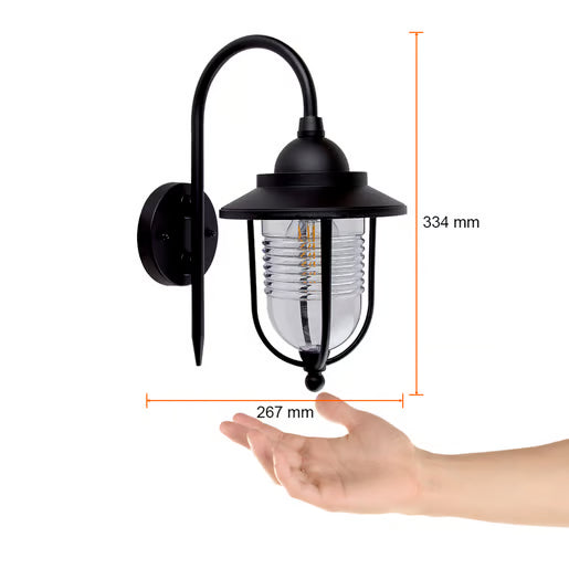 TECNOLITE EXTERIOR MUROS/L20W100-240VE27 BIXA FTL-8202/N