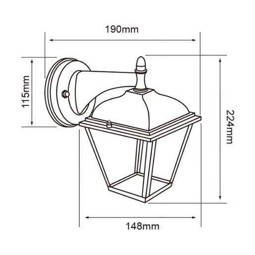 TECNOLITE EXTERIOR MUROS LED 8.5W3000K HEDERA FTL-LED/007/30/N
