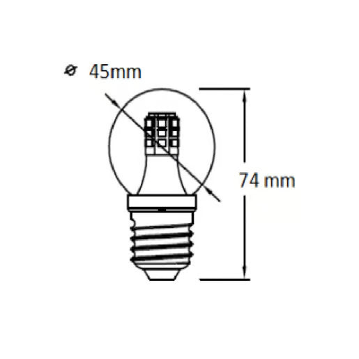 TECNOLITE FOCO A19 LED 4W 6500K 250LM 100-240VAC