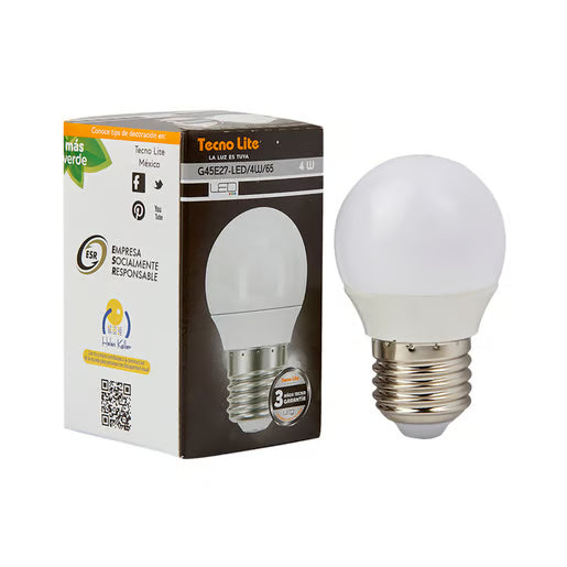 TECNOLITE FOCO A19 LED 4W 6500K 250LM 100-240VAC