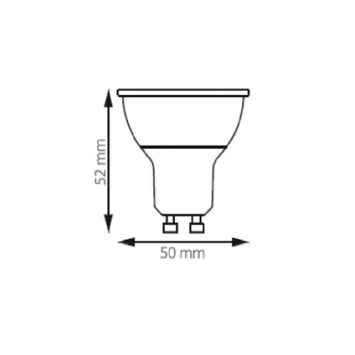 TECNOLITE FOCO GU10 LED 5.5W 100-240V 3000K 350LM