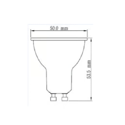 TECNOLITE FOCO GU10 LED 7W 3000K 600LM RADIUM III