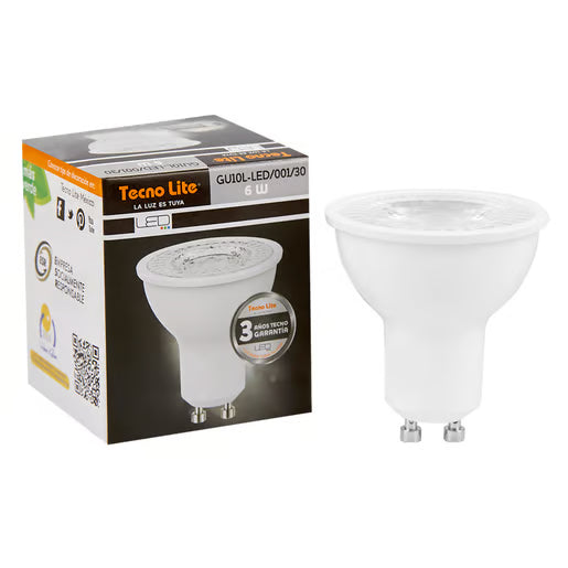 TECNOLITE FOCO GU10 LED 7W 3000K 600LM RADIUM III