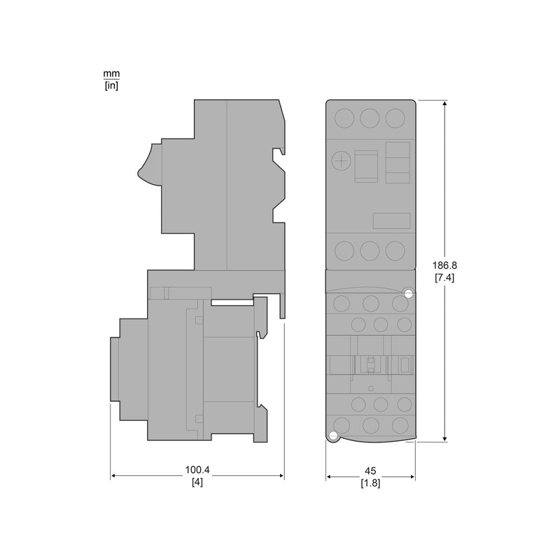 TELEMEC CLEMA TERMINIAL FIJ. GV2/ LLC1D