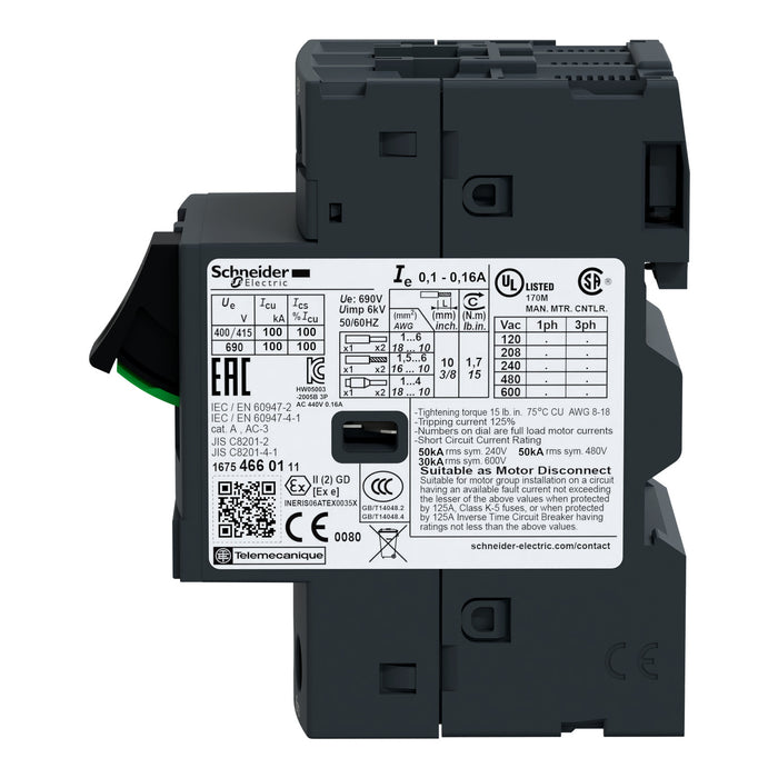 TELEMEC GUARDAMOTOR 0.63-1.00A BOTON