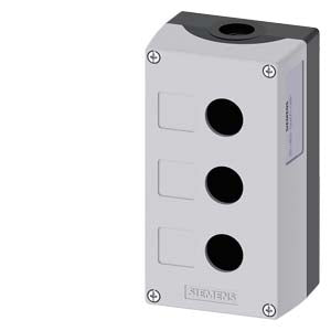 SIEMENS BOTONERA 3 ORIFICIO GRIS 22MM PLASTICO