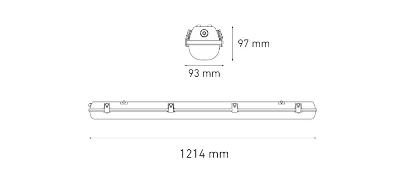 MAGG GAMMA LED 1200 40W 100-305V AF 40K GR TRANSP. FIJA