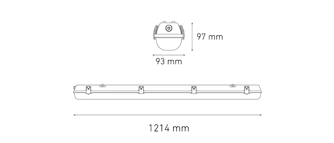 MAGG GAMMA LED 1200 B 30W 100-240V AFP FIJO 60K GR OPALINA