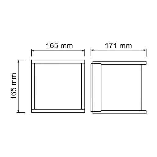 TECNOLITE EXTERIOR MURO S/L100-240VE27 TOULON H-1200/S