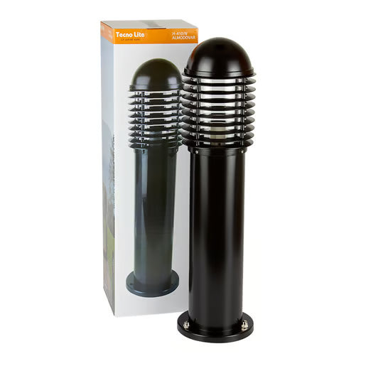 TECNOLITE MINIPOSTE RED. ALUMINIO PANTALLA PC 60CM E26 NEGRO
