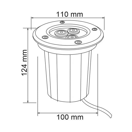 TECNOLITE EXT SUMERGIBLES 3W12VRGB DIJON H-520/3W/RGB