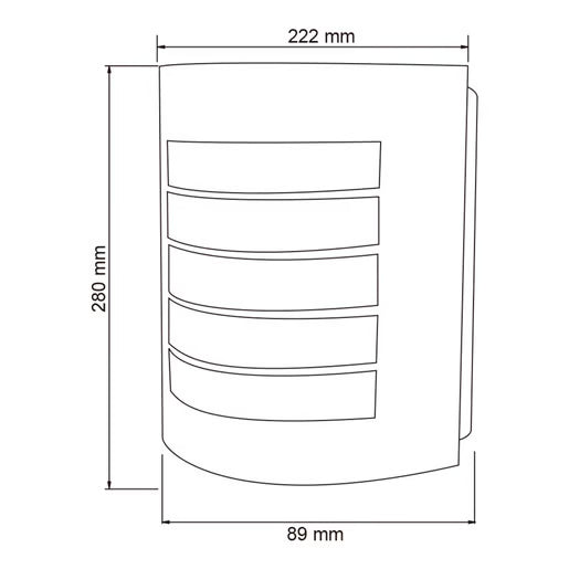 TECNOLITE EXTERIOR MURO S/L100-240VE27 TURIN H-800/B