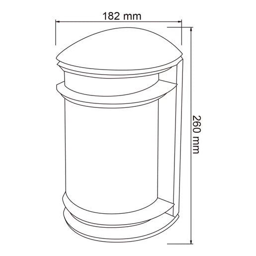 TECNOLITE EXTERIOR MURO S/L100-240VE27 URBINO H-945/S