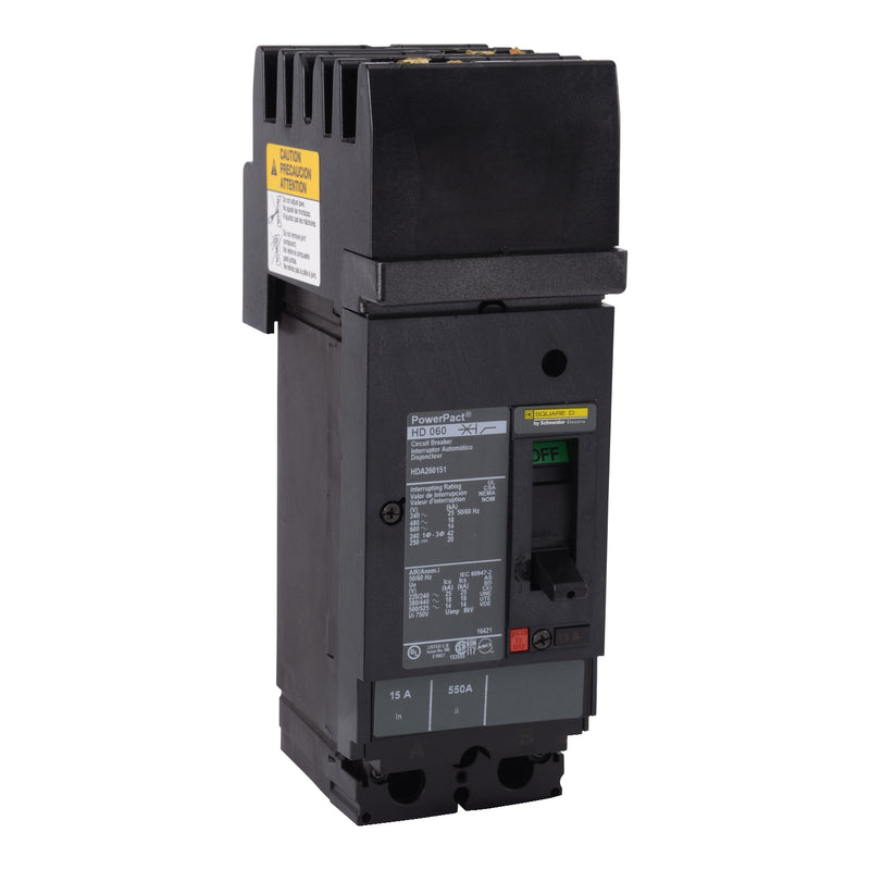 SQUARE D INT TERMOMAG I-LINE 2X15A AB 18KA 480VAC 250VDC