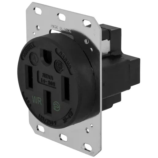 HUBBELL RCPT 3P4W 50A 125/250V 14-50R HBL9450A