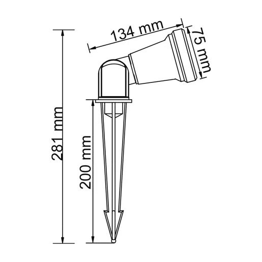 TECNOLITE EXTERIOR REFLECTORES S/L100-240VGX5.3 BILBAO IV HFV-750/N