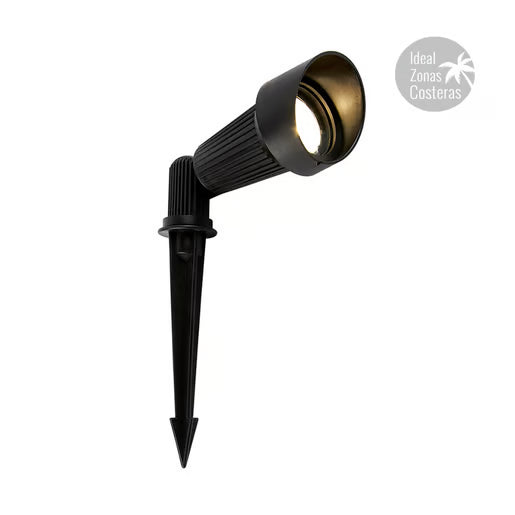 TECNOLITE REFLECTOR EXTERIOR ACENTO FIBRA DE VIDRIO NEGRO