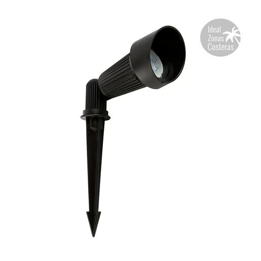 TECNOLITE REFLECTOR EXTERIOR ACENTO FIBRA DE VIDRIO NEGRO