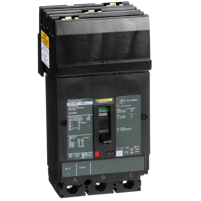 SQUARE D INT TERMOMAG I-LINE 3X40A 35KA 480VAC 250VDC