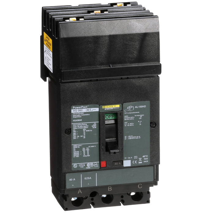 SQUARE D INT TERMOMAG I-LINE 3X40A 35KA 480VAC 250VDC