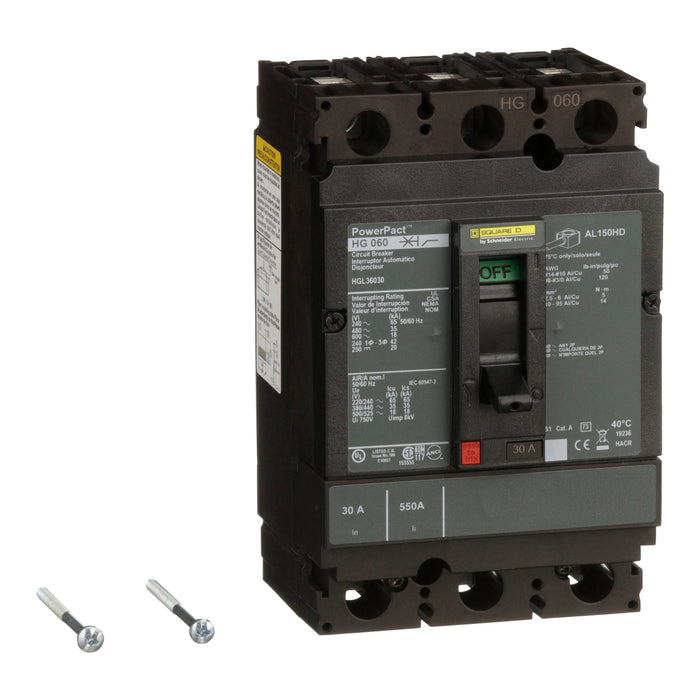 SQUARE D INT TERMOMAG C/ZAPATA 3X30A 35KA 480VAC 250VDC
