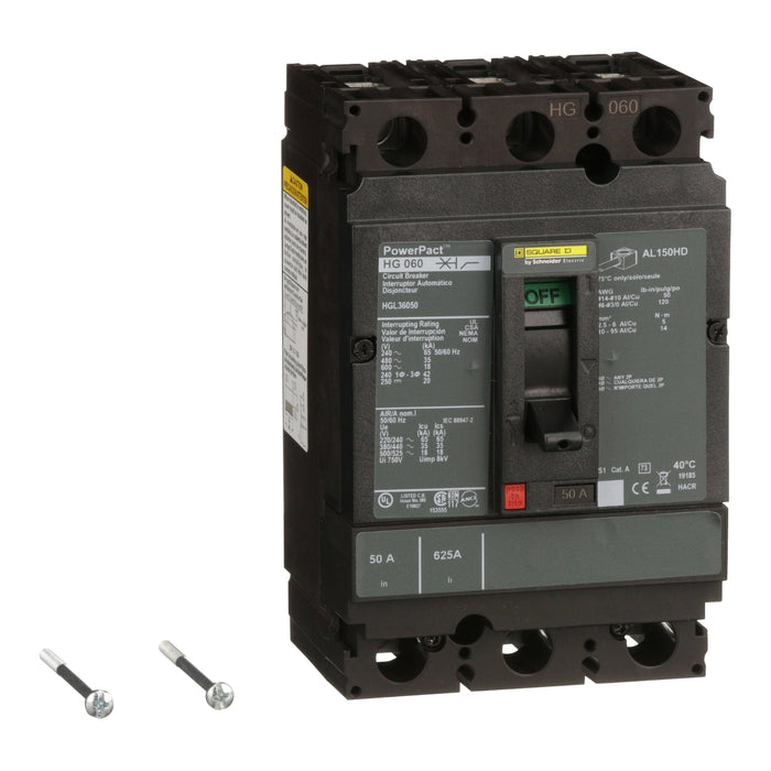 SQUARE D INT TERMOMAG C/ZAPATA 3X50A 35KA 480VAC 250VDC