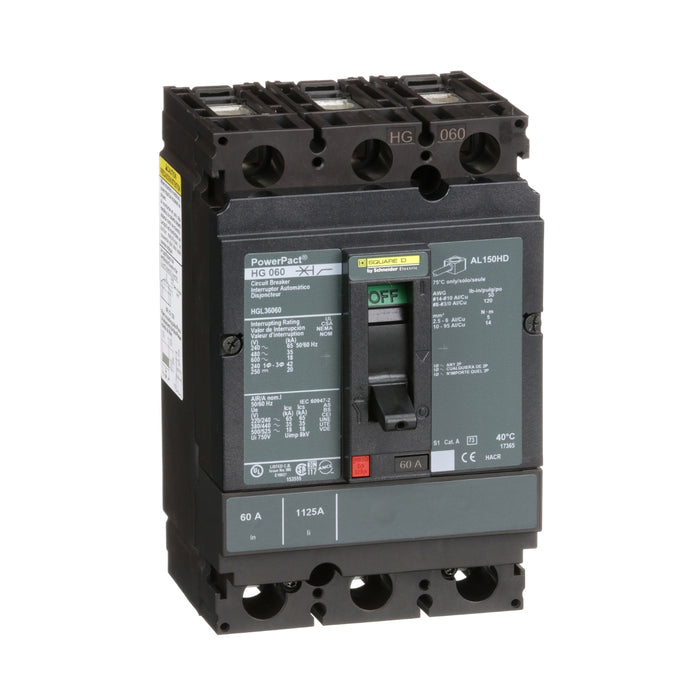 SQUARE D INT TERMOMAG C/ZAPATA 3X60A 35KA 480VAC 250VDC