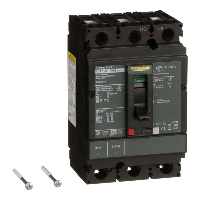 SQUARE D INT TERMOMAG C/ZAPATA 3X70A 35KA 480VAC 250VDC