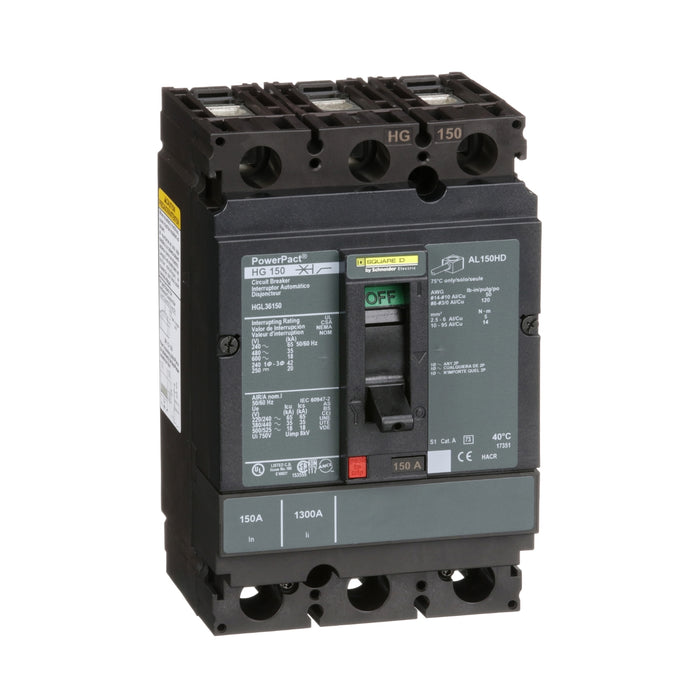 SQUARE D INT C/ZAPATA 3X150A 35KA-480VAC 65KA-240VAC