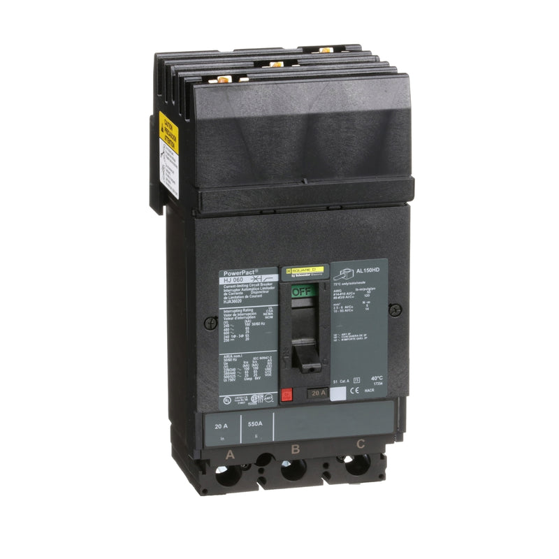 SQUARE D INT TERMOMAG I-LINE 3X20A 65KA 480VAC 250VDC