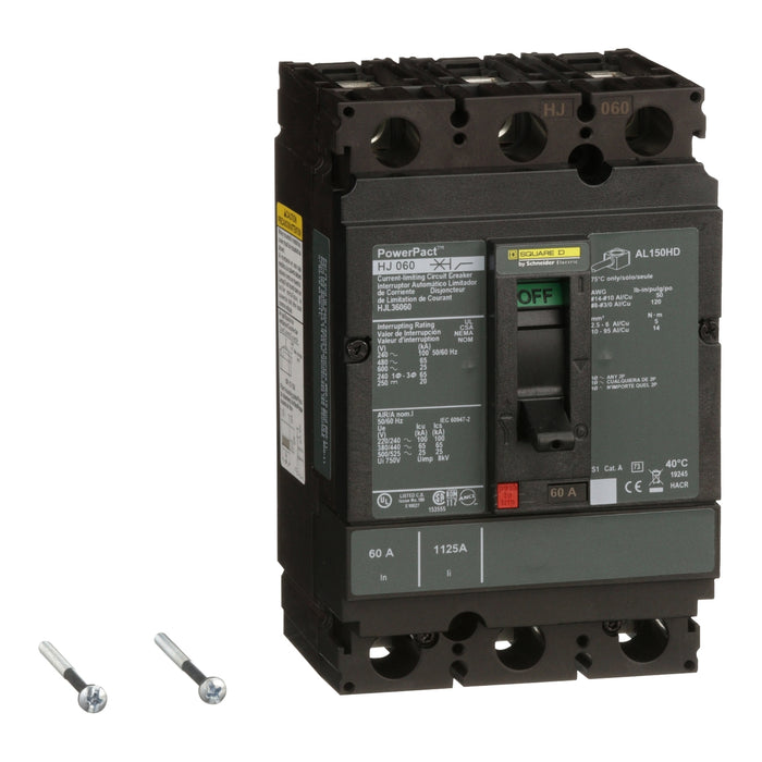 SQUARE D INT TERMOMAG C/ZAPATA 3X60A 65KA 480VAC 250VDC