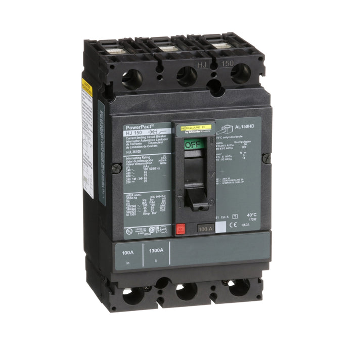 SQUARE D INT TERMOMAG C/ZAPATA 3X100A 65KA 480VAC 250VDC